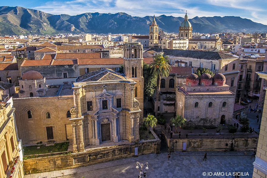 Palermo dall'alto: Piazza Bellini